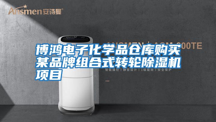 博鴻電子化學品倉庫購買某品牌組合式轉(zhuǎn)輪除濕機項目