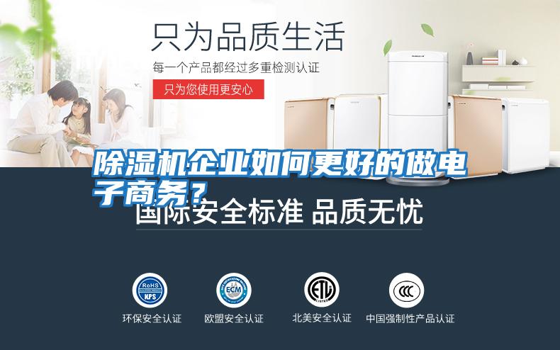 除濕機企業(yè)如何更好的做電子商務？