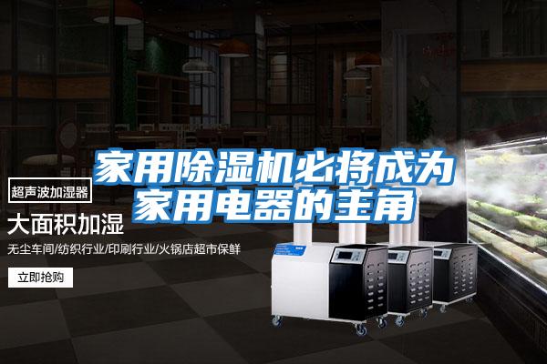 家用除濕機(jī)必將成為家用電器的主角