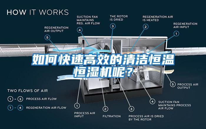 如何快速高效的清潔恒溫恒濕機(jī)呢？