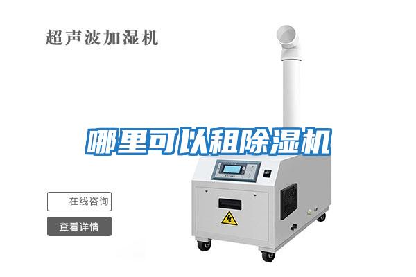 哪里可以租除濕機