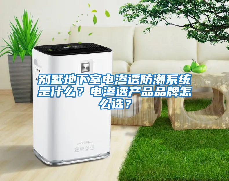 別墅地下室電滲透防潮系統(tǒng)是什么？電滲透產(chǎn)品品牌怎么選？