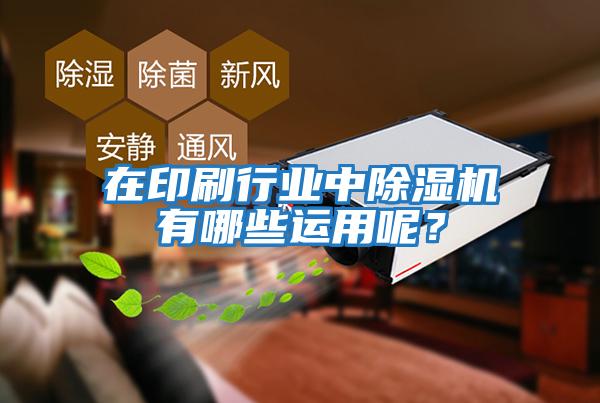 在印刷行業(yè)中除濕機有哪些運用呢？