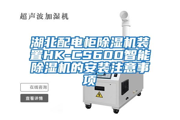 湖北配電柜除濕機裝置HK-CS600智能除濕機的安裝注意事項