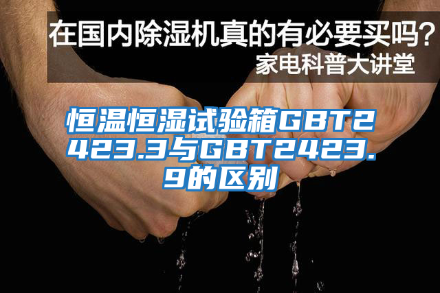 恒溫恒濕試驗箱GBT2423.3與GBT2423.9的區(qū)別