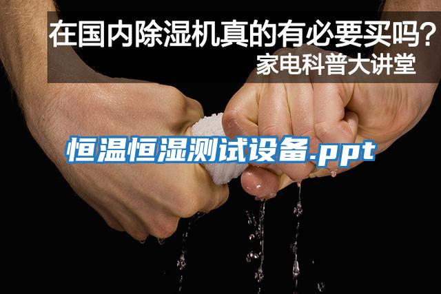 恒溫恒濕測試設(shè)備.ppt