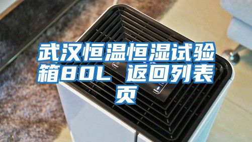 武漢恒溫恒濕試驗(yàn)箱80L 返回列表頁