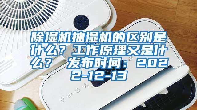 除濕機抽濕機的區(qū)別是什么？工作原理又是什么？ 發(fā)布時間：2022-12-13