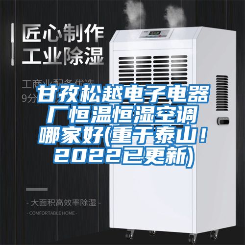 甘孜松越電子電器廠恒溫恒濕空調(diào)哪家好(重于泰山！2022已更新)